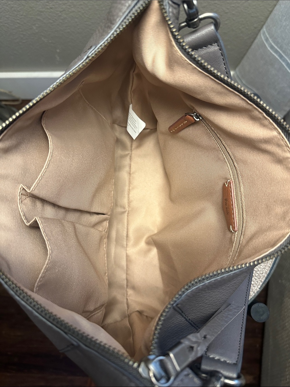 The Sak Alameda hobo Bag in Slate Gray Leather - Picture 6 of 16
